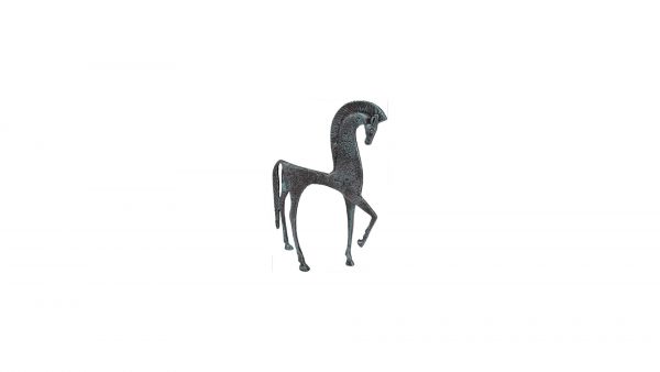 Greek Ironwork Spartan Horse Statue