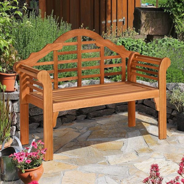 Eucalyptus Garden Bench, Foldable, Teak