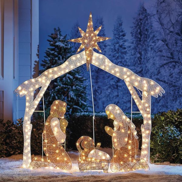 Lighted Nativity Scene, Christmas Decor