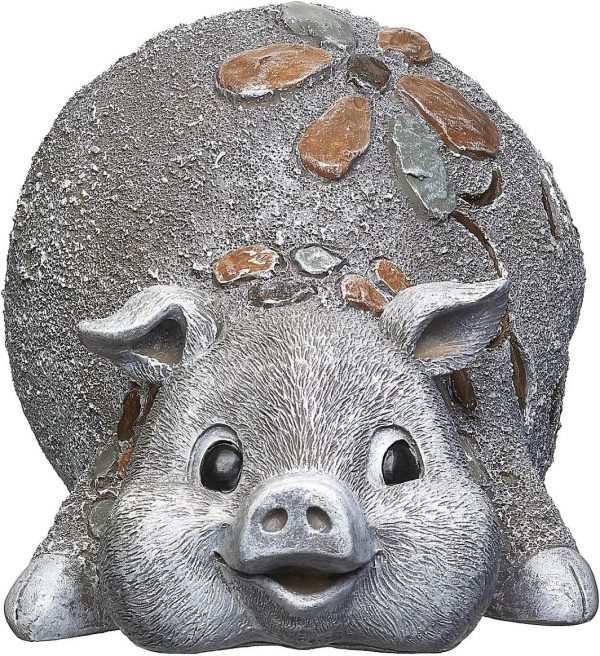 Roman Garden - Pebble Pig Statue
