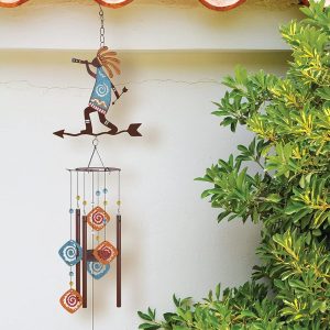 Kokopelli, Rustic Metal Wind Chime