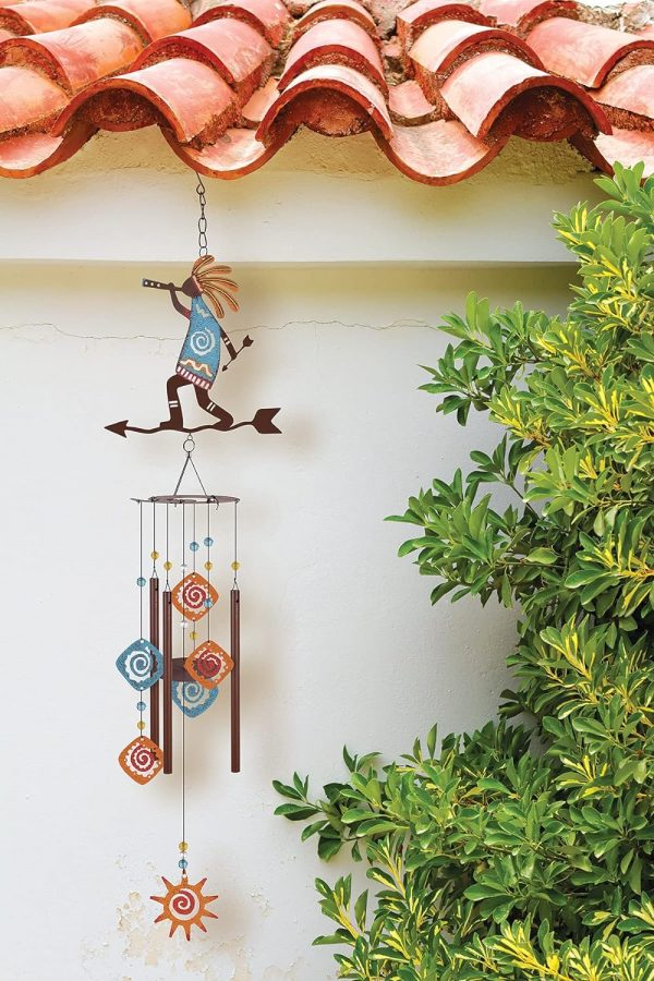 Kokopelli, Rustic Metal Wind Chime