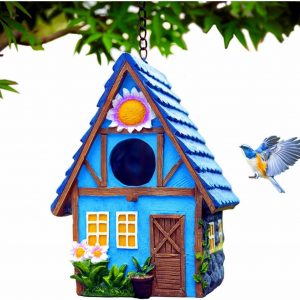 Bird House - Blue, Country Style, For A Variety Birds