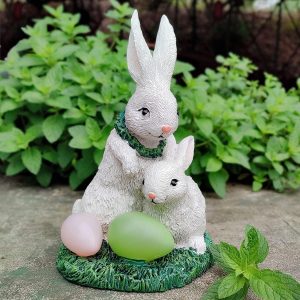 Rabbit Outdoor Garden Decor Statues