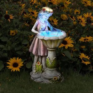 Solar Fairy Garden Statue