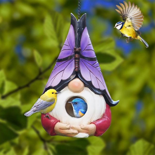 Gnomes Bird House for Outside Decor