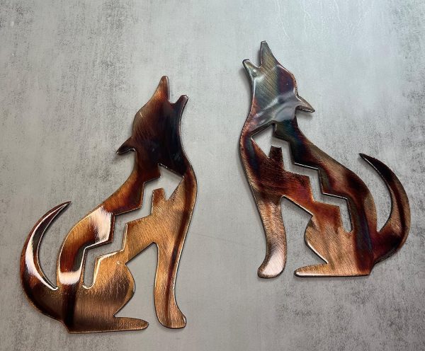 Arizona Howling Coyotes Wall Art Copper